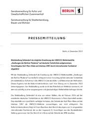 Pressemitteilung Senat